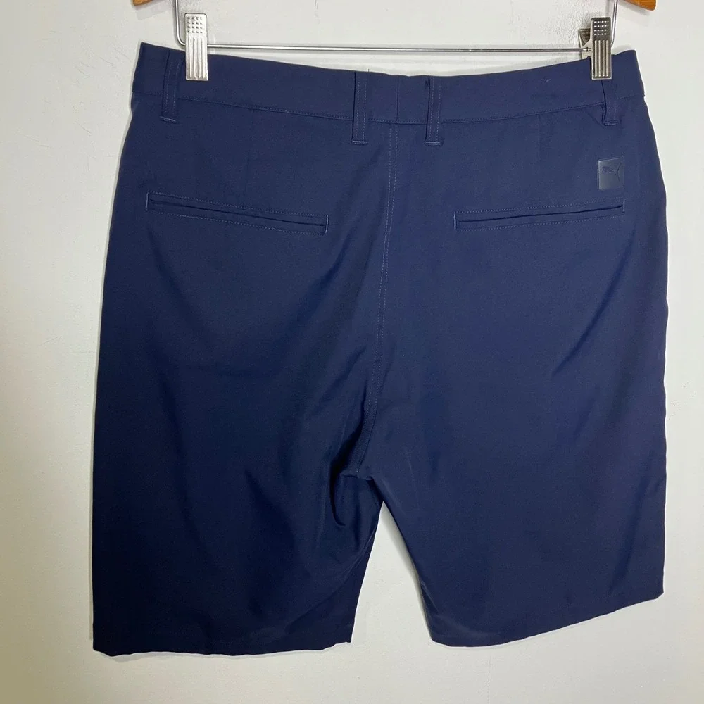 Puma men's dealer golf shorts navy‎ blue size 32 activewear casual dressy preppy